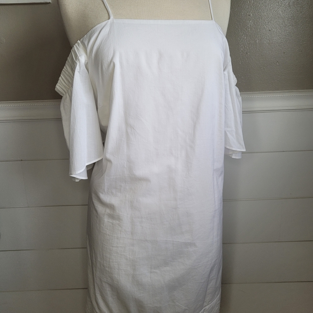 A. N. A White Off-Shoulder Dress